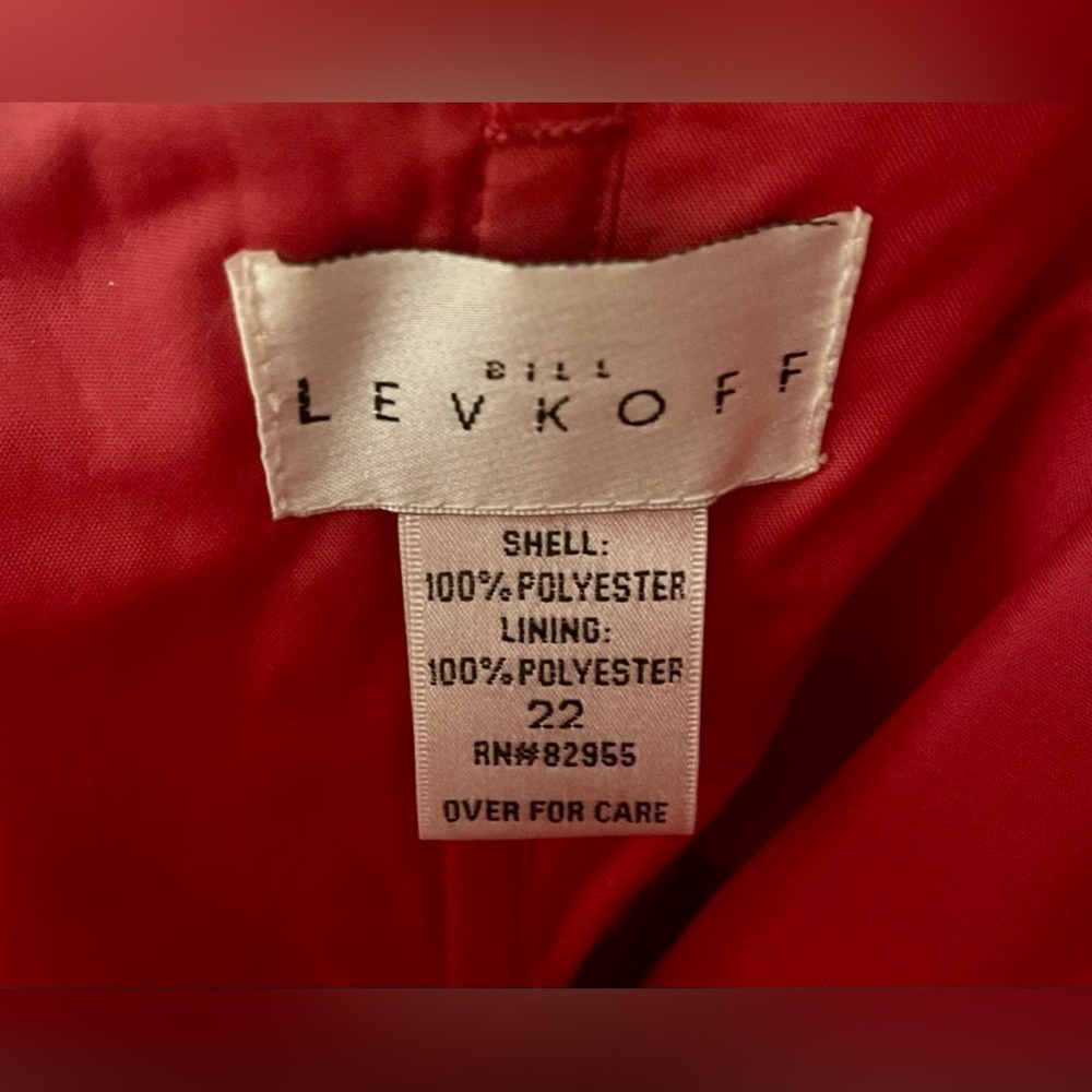 Bill Levkoff Dark Pink and White Formal Dress - Picture 11 of 12